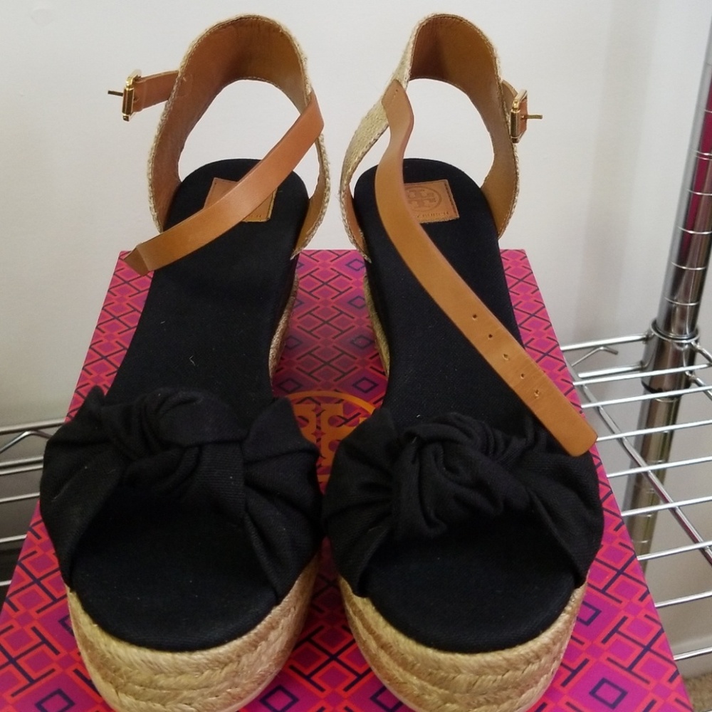 Brand New tory burch wedge espadrille